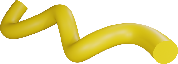 3D Line Element Yellow